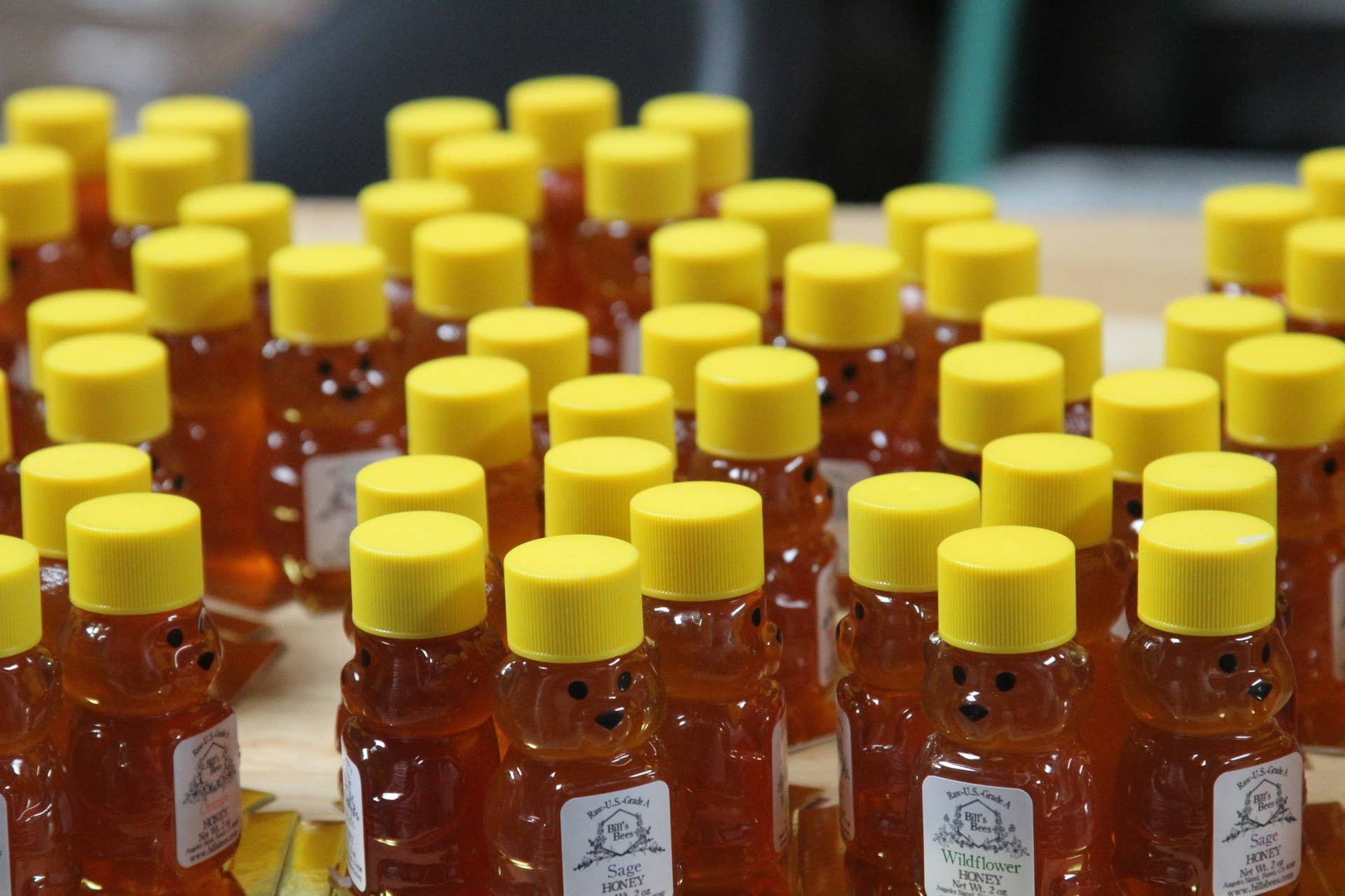 Bill's Bees - Wholesale Honey - 2 oz Orange Blossom Raw Honey2