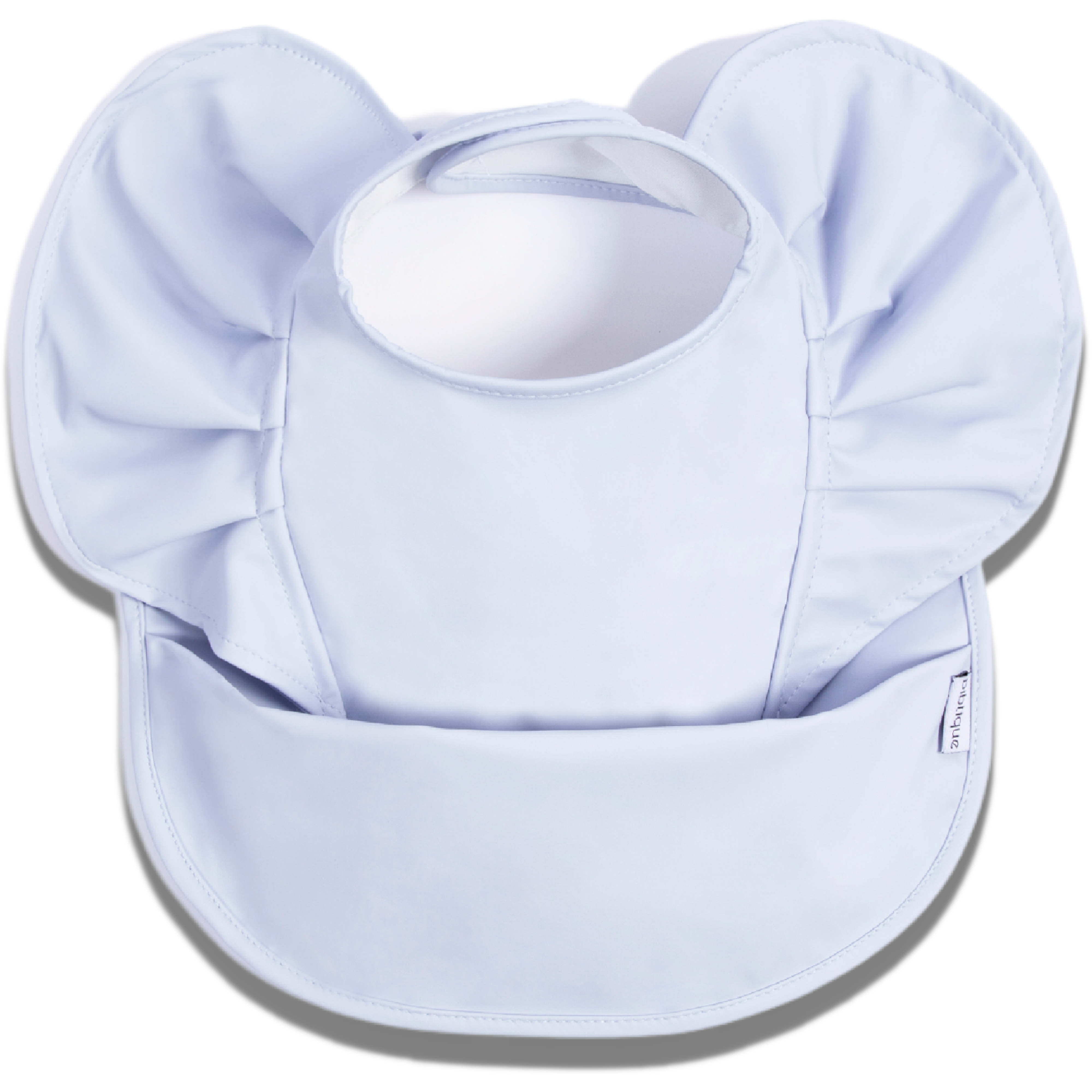 BIBTIQUE - Wholesale Bib - Baby - Sky Blue Angel Bib Girls Ruffle Waterproof Feeding Baby Bib5