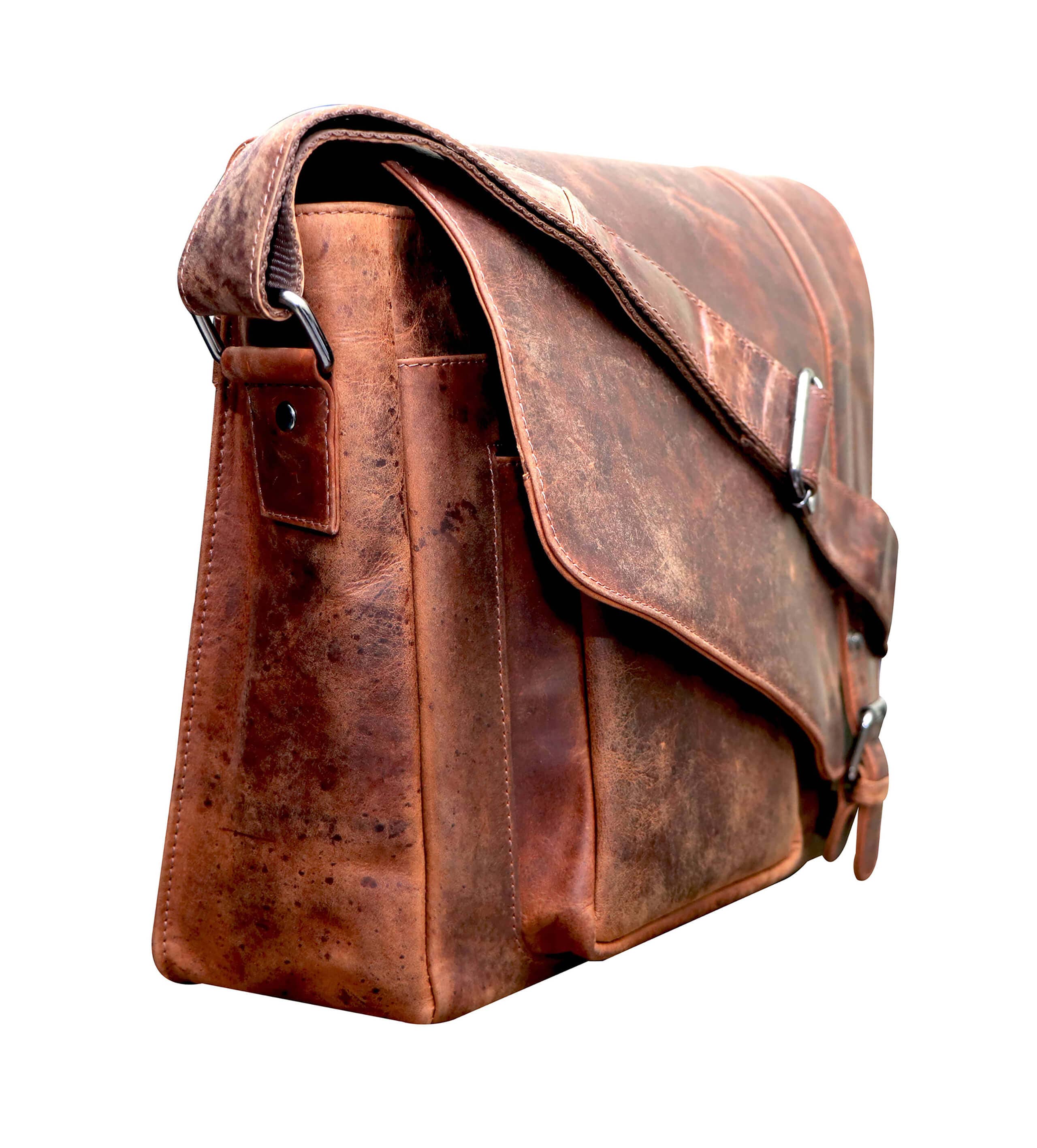 Greenwood – wholesale Kurirväska – Unisex – Greenwood Dexter läderväska för män och kvinnor, passar 14-tums laptop11