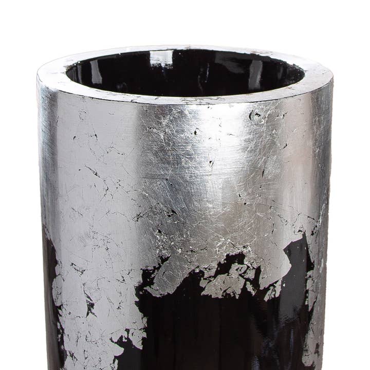 black silver XXL Planter Cone Black; Silver-colored H. 100 cm, PU 1 for wholesale on Faire2