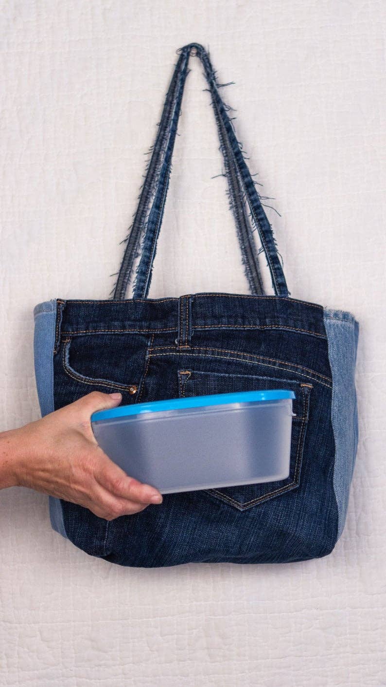 SilkDenim - Wholesale Grocery/Shopping Bag - Silk Denim To Go Bag2