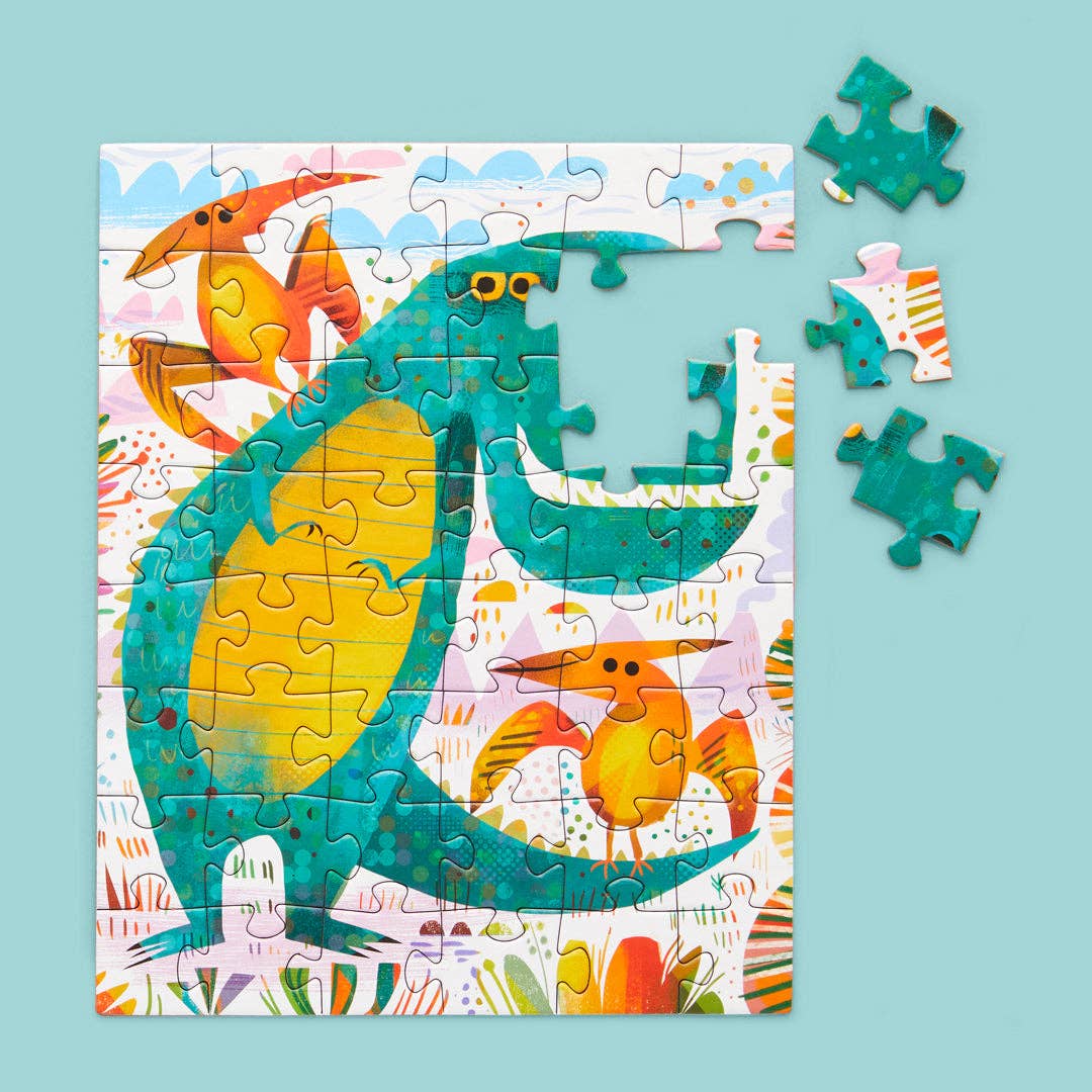 WerkShoppe - Wholesale Puzzle - Kids - T-Rex and Friends 48 Piece Jigsaw Puzzle Snax1