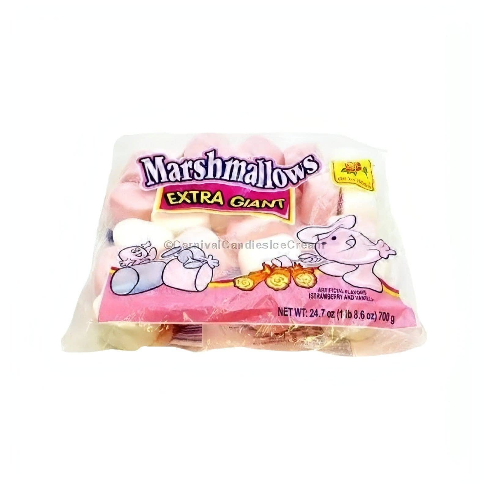 Carnival Candies & Ice Cream Inc. - Wholesale Marshmallow - De La Rosa Extra Giant Marshmallow Mexican Candy (30 Count)0
