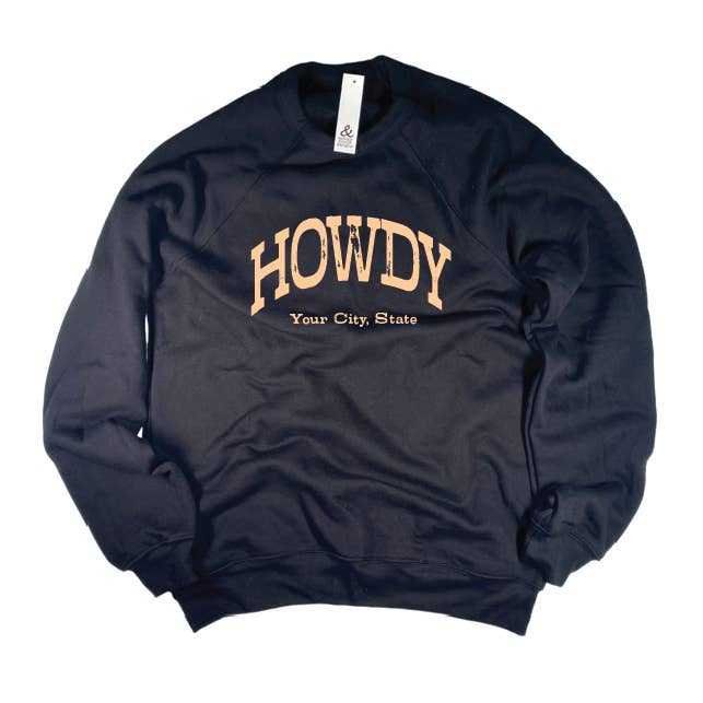 Sweatshirt Howdy - Personnalisable pour la vente par and - ashley nicole designs