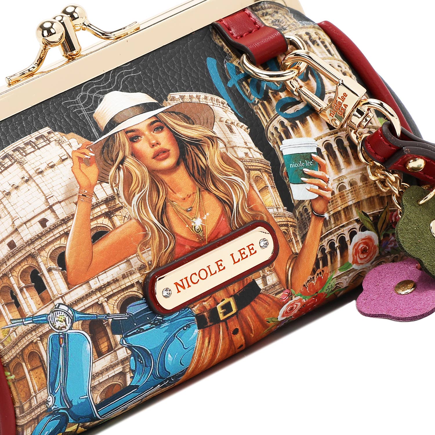 Nicole Lee USA - Vendita all'ingrosso Portamonete - Donna - PORTAMONETE MINI KISS LOCK PORTAMONETE11