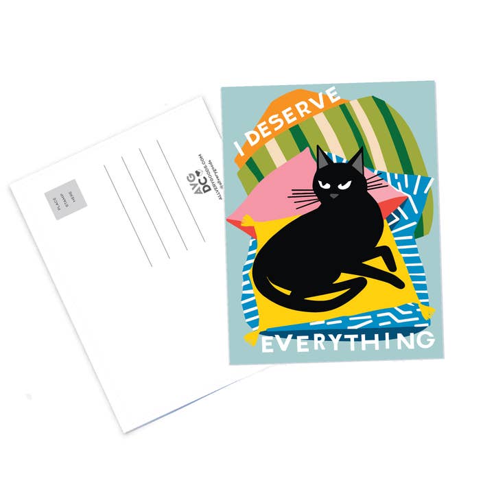 Postcard - I Deserve Everything for wholesale by All Very Goods