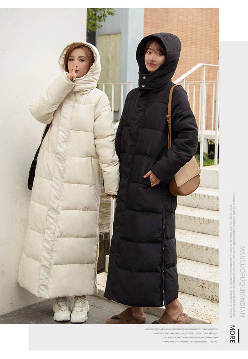 Marayn - Vente Doudoune – femme - Manteau Long Matelassé Chic et Chaud Polyvalent 202424