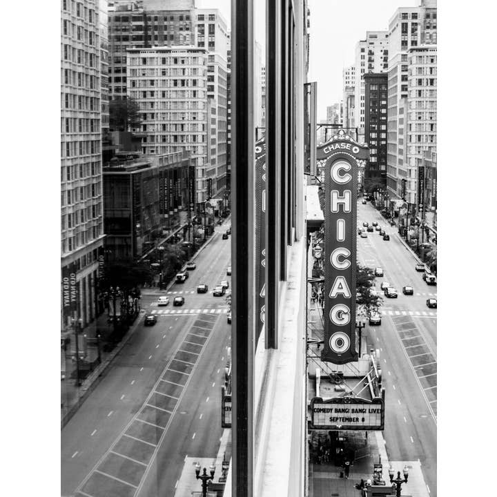 Live from Chicago Bw Fine Art Print for wholesale by Christi Kraft Photography
