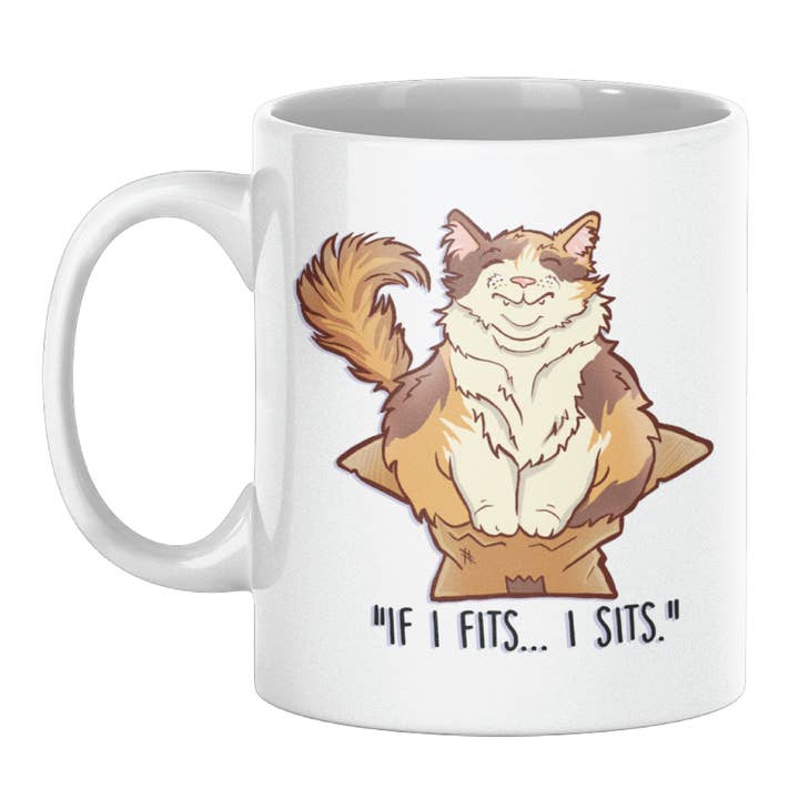"If It Fits, I Sits" Mug for wholesale by Lucky Mfg. Co.