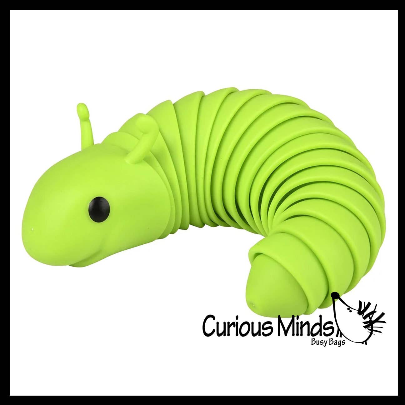 Curious Minds Toys - Venta al por mayor Pelota antiestrés - Niños - 1 Fidget Caterpillar, gran babosa articulada y móvil7