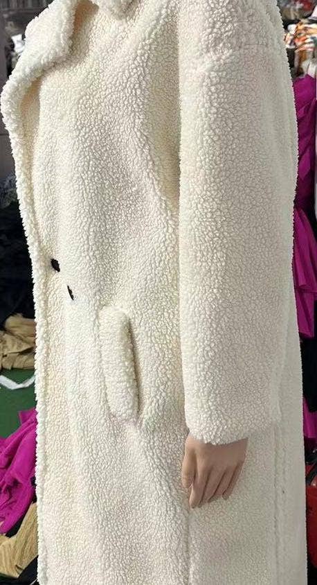 Rosa Clothing - Wholesale Fur/Faux Fur Coat - Women's - Plush long teddy fleece trench coat8