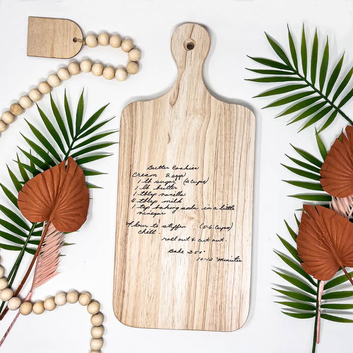 Custom Handwritten Cutting Board for wholesale by sonder & wolf