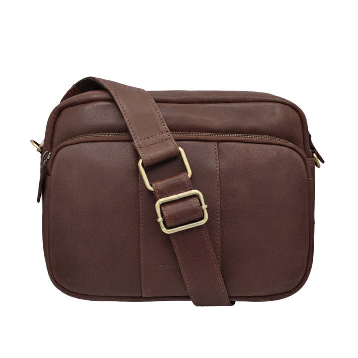 Zerimar Bolso Bandolera 100% Cuero Medidas: 20X26X9 para venta al por mayor de Zerimar 1942