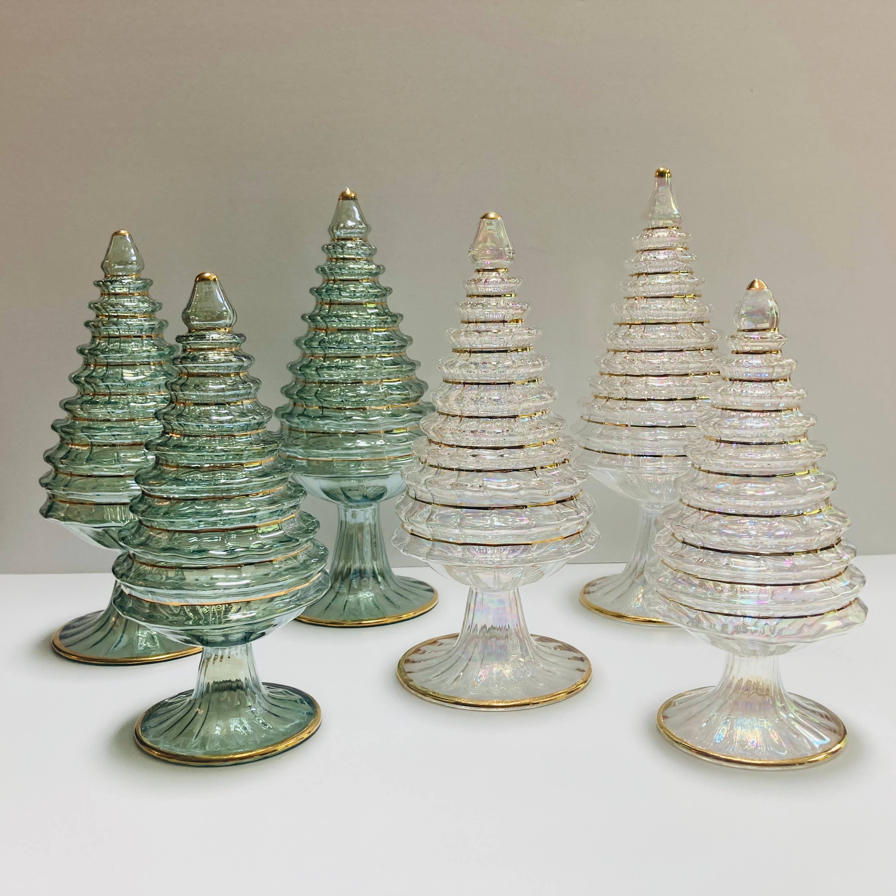 Dandarah (Ships from Canada) - Wholesale Christmas Decoration - Blown Glass Tabletop Christmas Tree - White Spruce6
