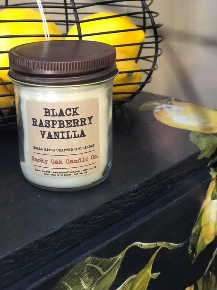 Dutch Apple Pie 8oz Jar Soy Candle for wholesale by Smoky Oak Candle Co.