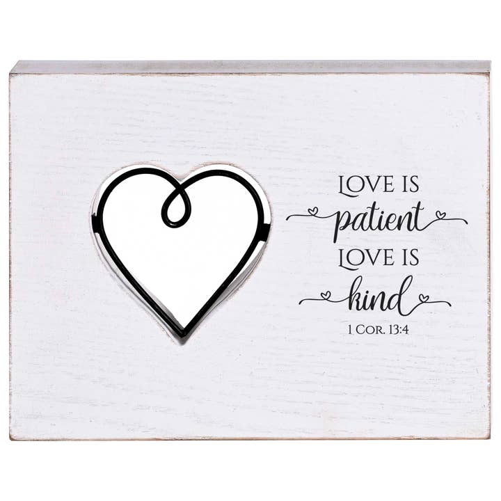 Dicksons - Wholesale Plaque - Tabletop Wire Plaque Love Is Kind Heart1