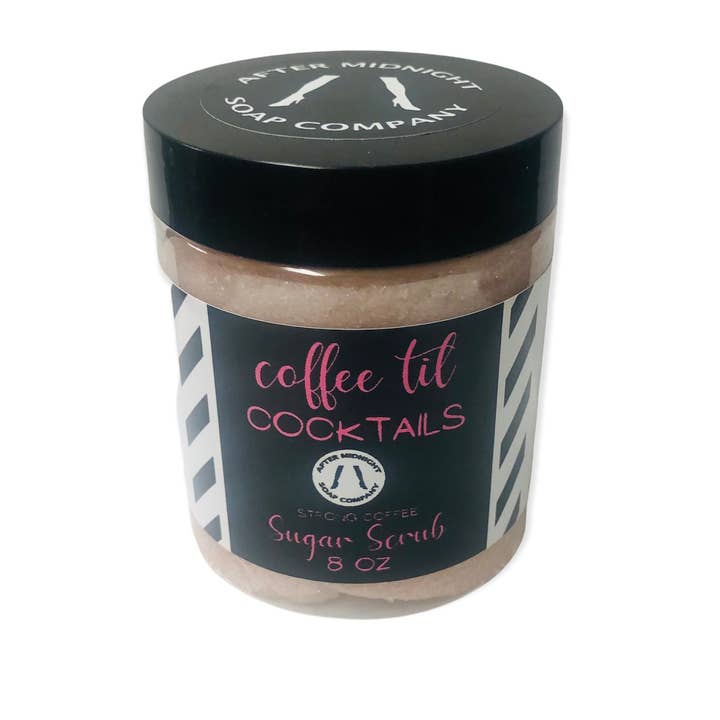 CAFÉ AUX COCKTAILS GOMMAGE AU SUCRE pour la vente par After Midnight Soap Company