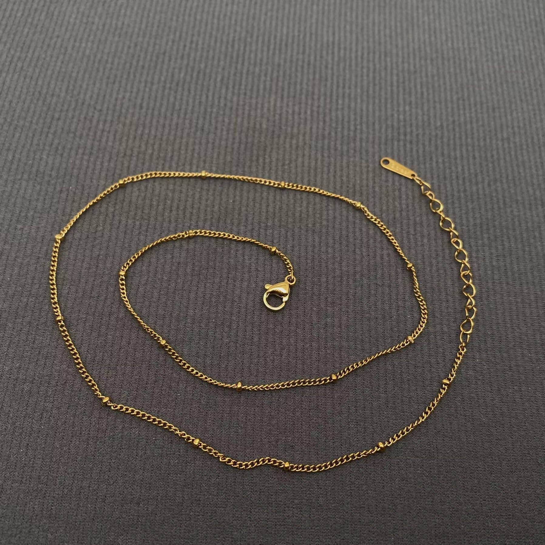 Mio Queena - Wholesale Extender Chain - DIY Accessories for Necklaces 18K Golden S.Steel Chain - FGS2