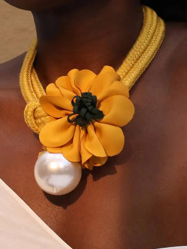 Florence Pearl Necklace for wholesale by DUA MENKA