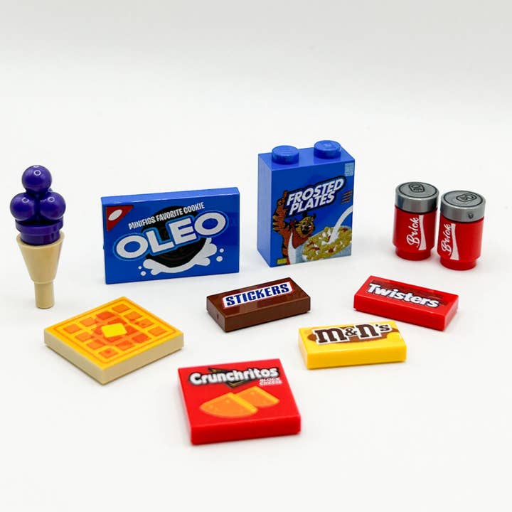 Junk Food Pack (Series 1) made from LEGO parts - B3 Customs for wholesale by B3 Customs