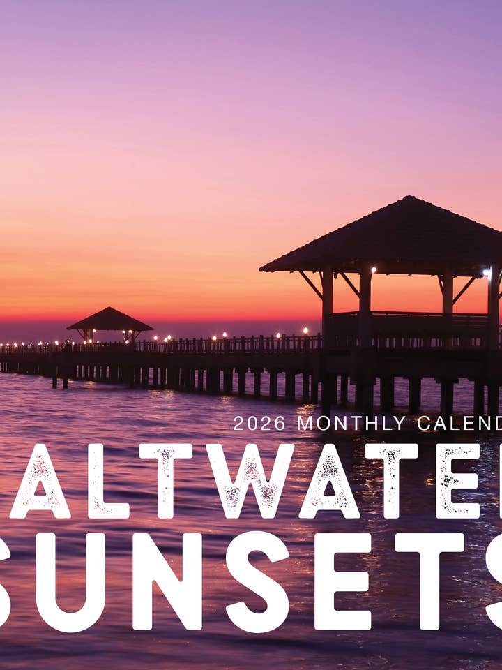 Saltwater Sunsets 2026 Wall Calendar Marble City Press for wholesale by Marble City Press