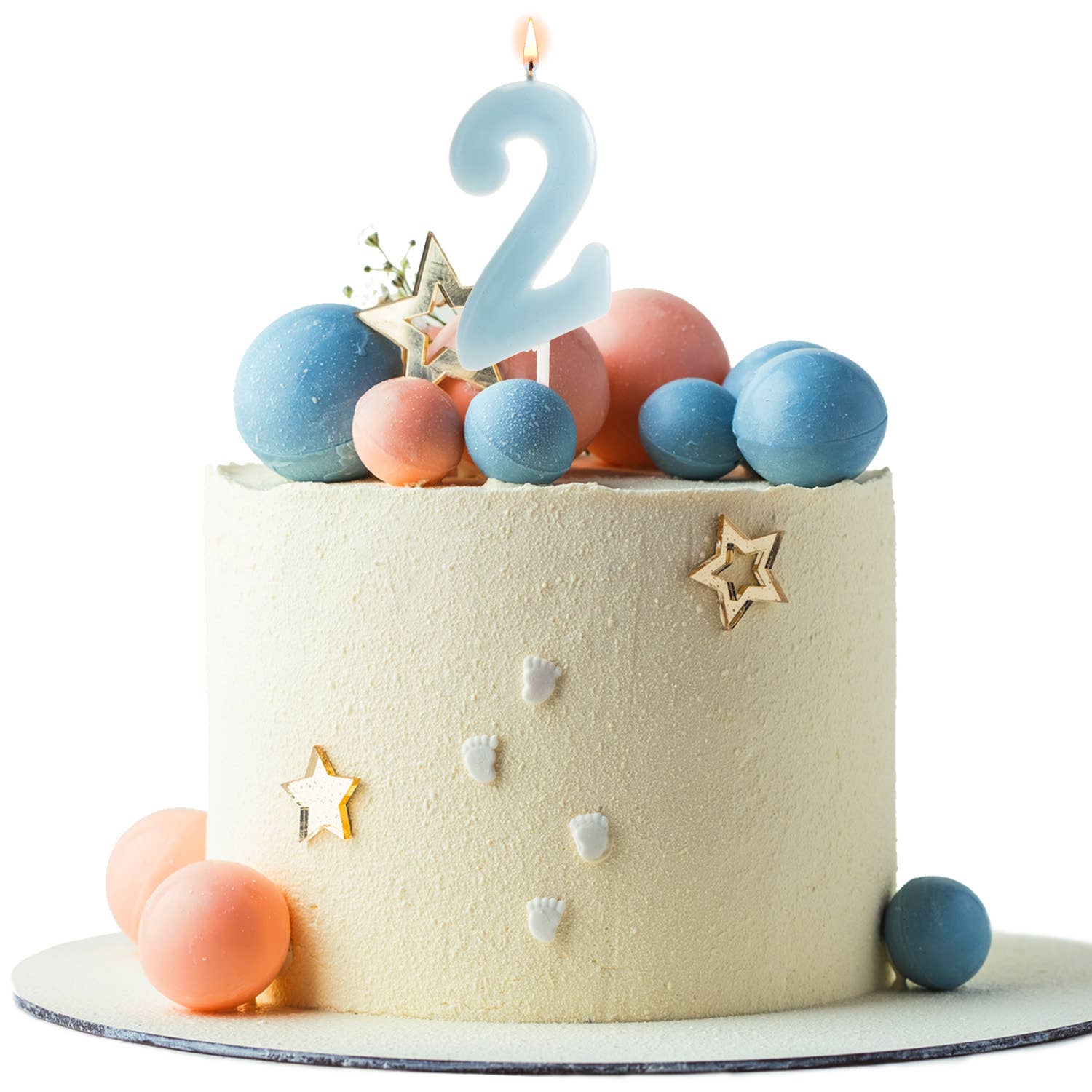 Azul Claro Vela de cumpleaños para decorar tartas, azul bebé de venta al por mayor en Faire9