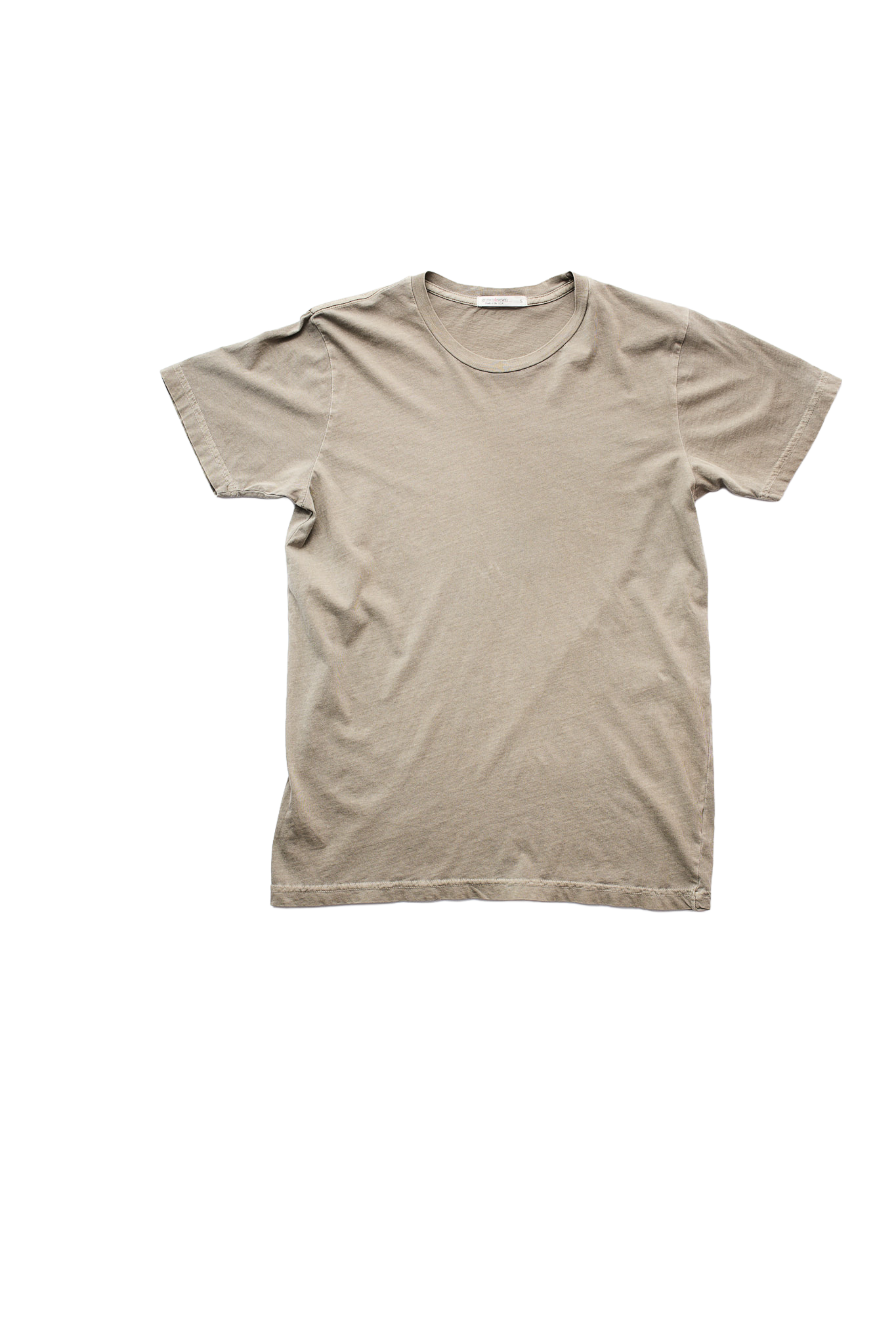 Grown and Sewn - Vente T-shirt – homme - T-shirt à manches courtes en filé à l'anneau léger - Cendre2