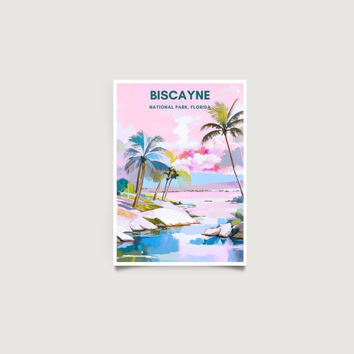 Biscayne National Park Print | Poster | Florida Wall Art for wholesale by Across Our Land