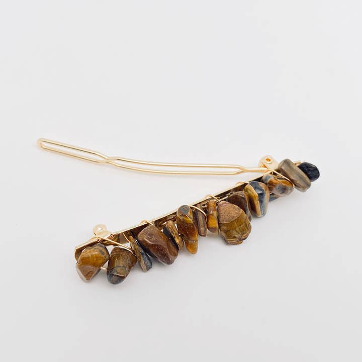 Mio Queena - Wholesale Hair Pin - Natural Stone Crystal Gravel Hairpin Women's Headdress