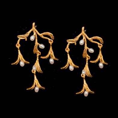 Night Willow Chandelier Post Earrings for wholesale by Michael Michaud