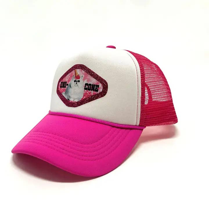 "Uni-Cone" Vinyl Design Patch Cap emb for wholesale by Peace and Dozen Inc