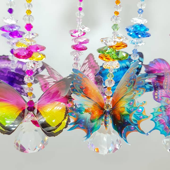 Gifts N Crystals - Wholesale Suncatcher - Butterfly Suncatcher gifts, medium size diamond crystals 5