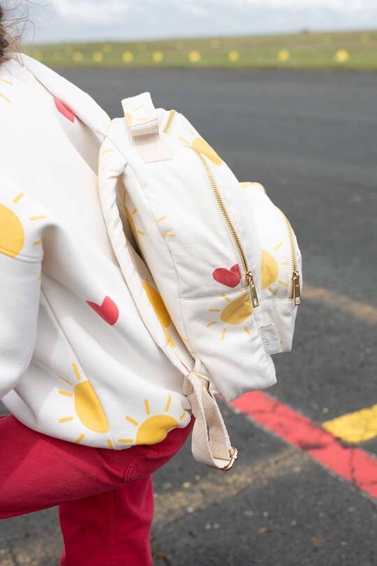 Ayuna - Vendita all'ingrosso Zaino - Bambini - Zaino Leggero per Bambini in Cotone - Sunny Heart1