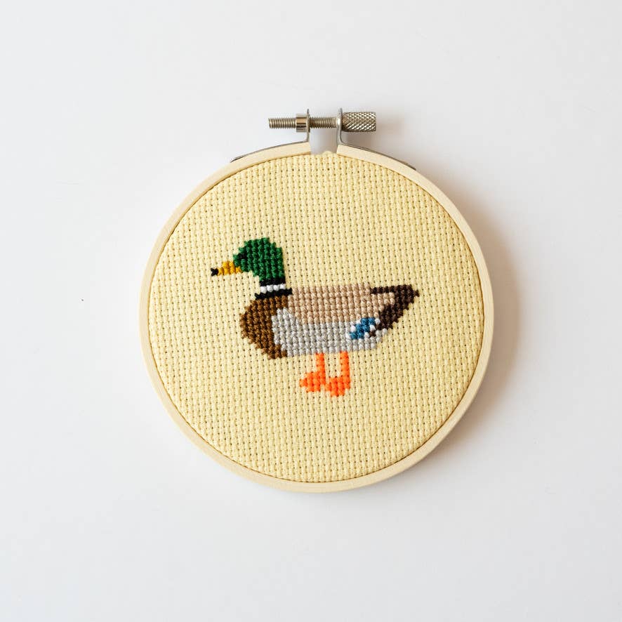 Cotton Clara Craft Kits & Supplies - Wholesale DIY Craft Kit - Duck Cross Stitch Kit for Beginners2