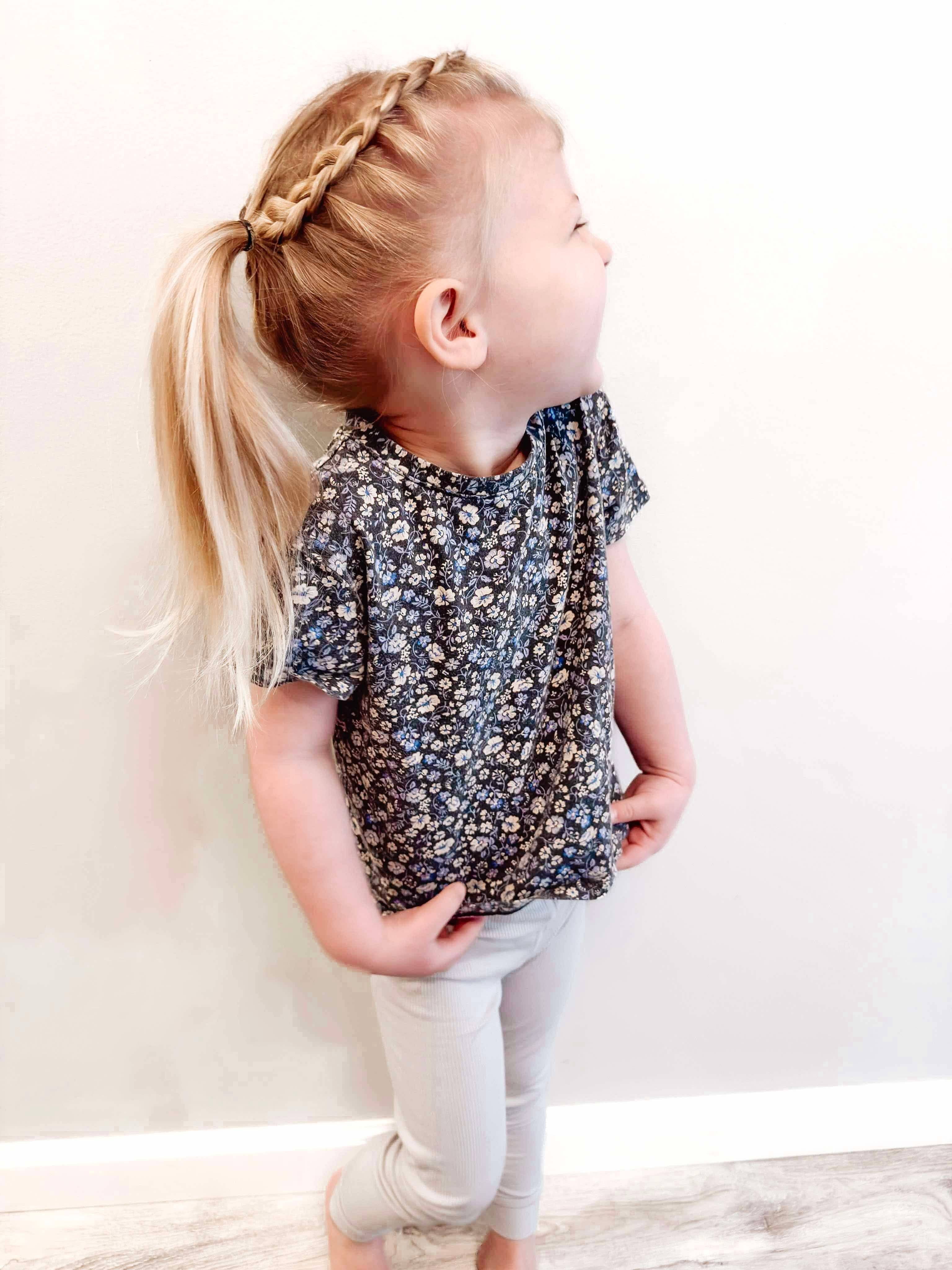Lettie Grays Clothing - Vente Pantalon – bébé - Leggings en bambou côtelé | Gris cendre6