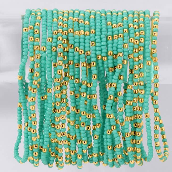 Solid Color 2mm Seed Bead Bracelets for wholesale by Splendid Iris