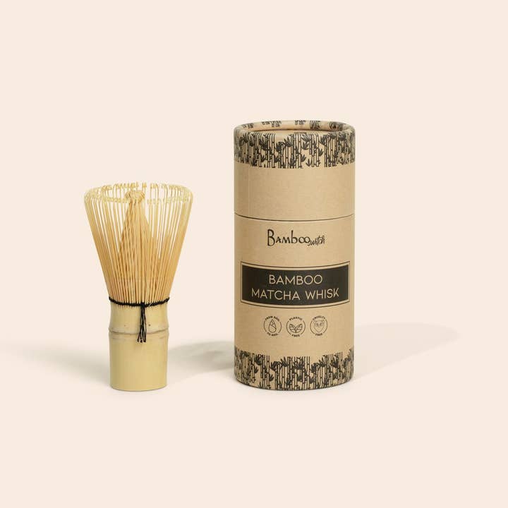 Bamboo Switch - Wholesale Whisk - Bamboo Matcha Tea Whisk in Paper Tube | Earth Day Bestseller