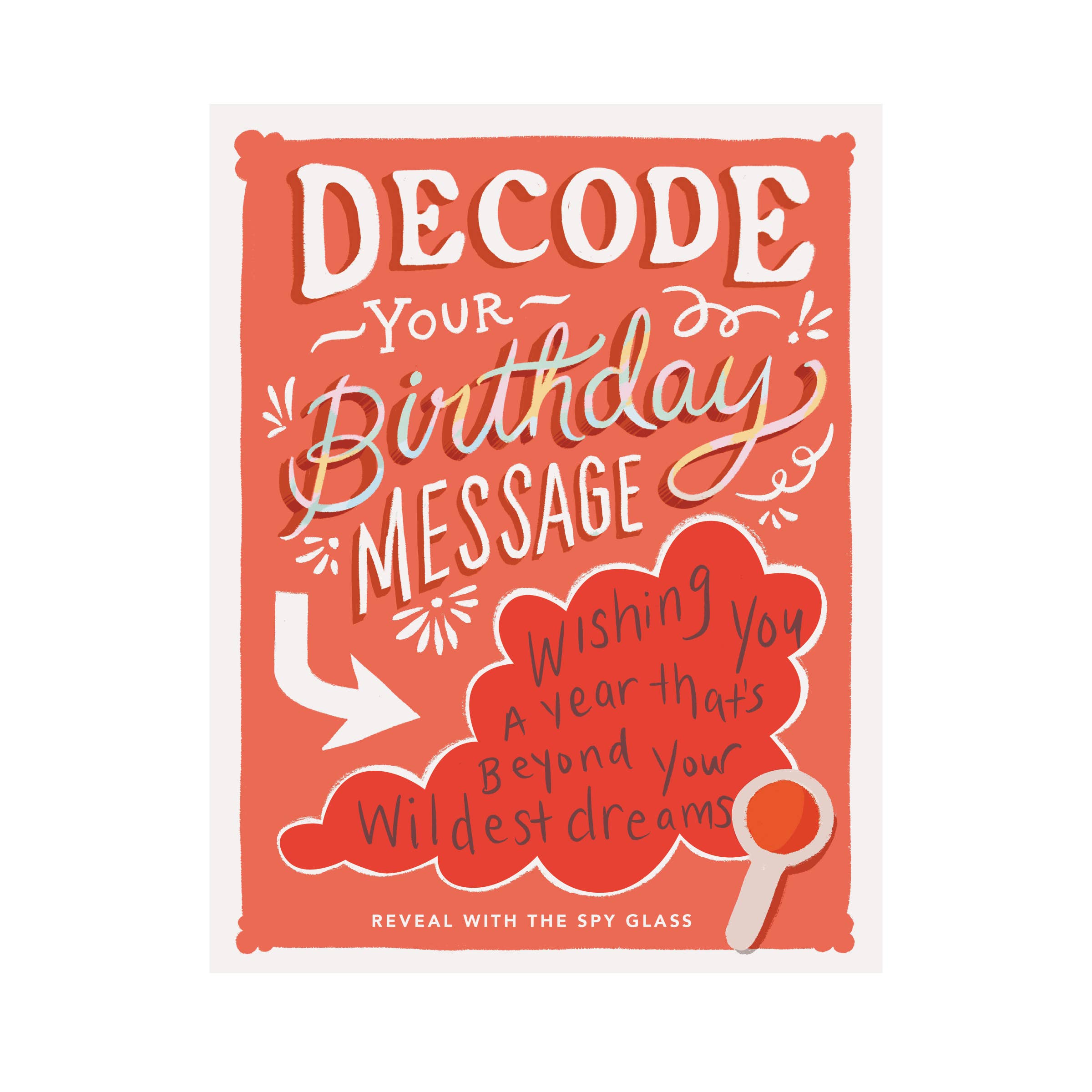 Inklings Paperie - Wholesale Birthday Card - Decoder Card - Birthday Cloud3