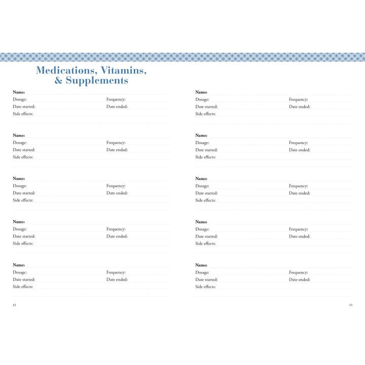 Peter Pauper Press - Vente Journal intime - Mon détenteur de dossier de santé personnel5