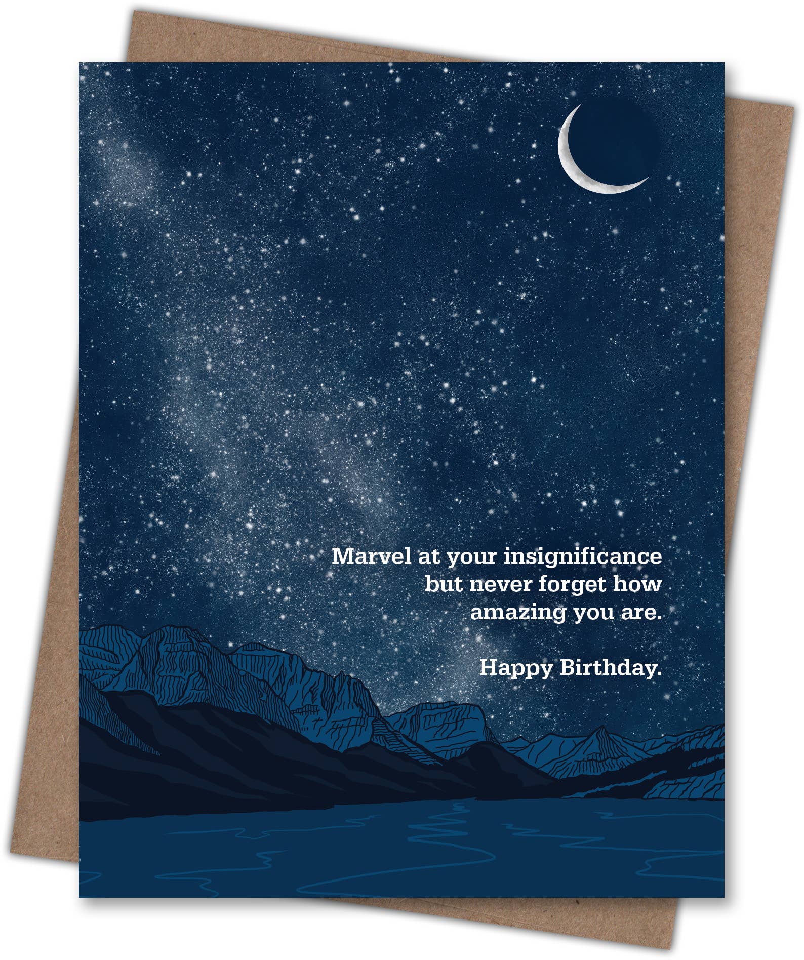Waterknot - Wholesale Birthday Card - Insignificance Birthday Card, 100% Recycled Paper1