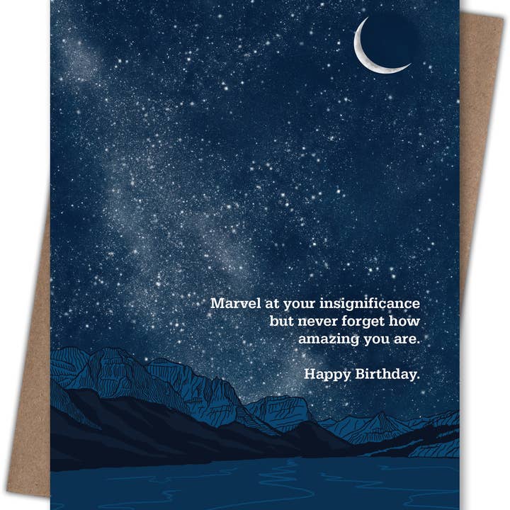 Waterknot - Wholesale Birthday Card - Insignificance Birthday Card, 100% Recycled Paper1