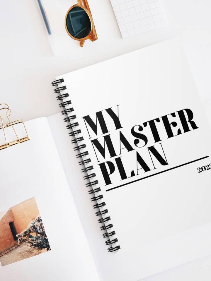My Master Plan Spiral Notebook for wholesale by Lolita K Studio