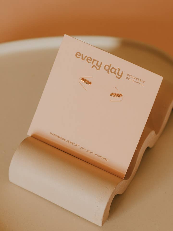 Beaded Bar Studs for wholesale by Every Day Collective Co.