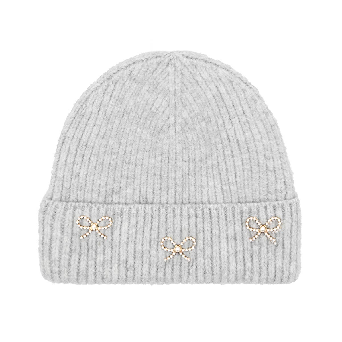 Lilla Haven - Vendita all'ingrosso Berretto - Donna - Cappello a coste con charm perle e fiocco5