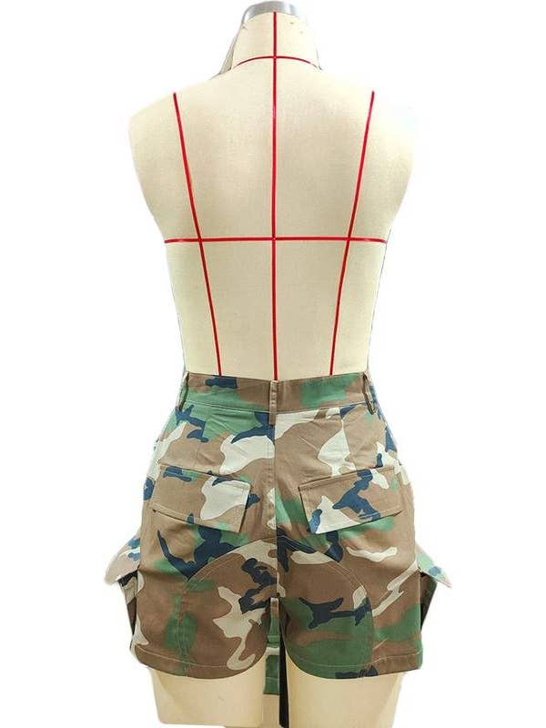 CAMO camouflage pockets shorts for wholesale on Faire6