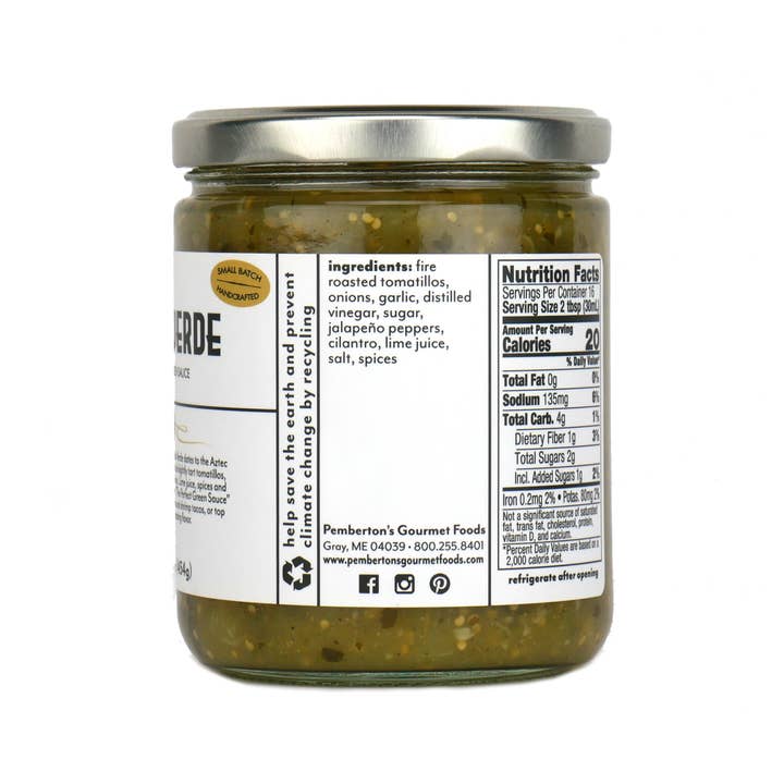 Pemberton's Gourmet Foods - Wholesale Salsa - Pemberton's Salsa Verde1