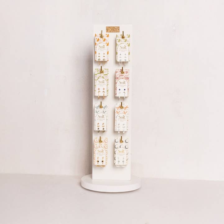 Scout Curated Wears - Wholesale Jewelry Set - Stud Trio Ear Jacket Set - Dragonfly/Opalite/Silver4