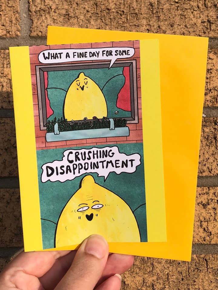 Bitter Lemon Comic Multi-Occasion Greeting Card A6 for wholesale by 2B Or Not 2B