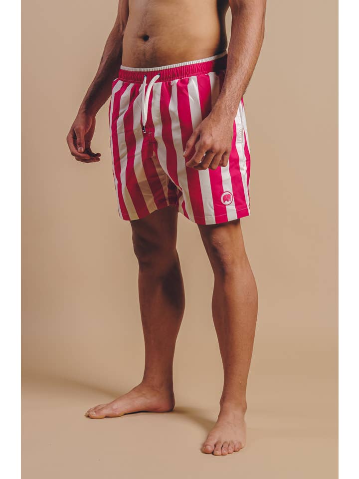 Trendsplant Clothing - Vente Short de bain – homme - Maillot de bain Beach Club SEAQUAL® YARN fuchsia