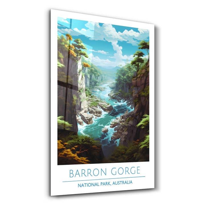 Barron Gorge Nationalpark Australien-Rejseplakater | Glasvægkunst for engroshandel hos Artdesigna KG